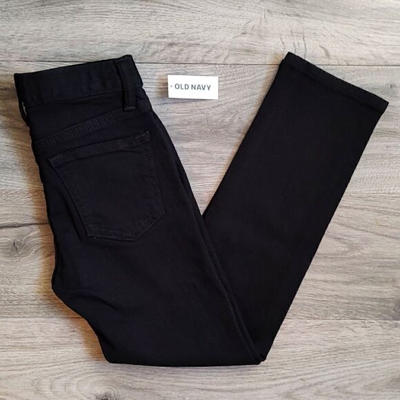Old Navy New With Tag Built-In Flex Black Skinny Boy Jeans With Adjustable Waist - Picture 7 of 11